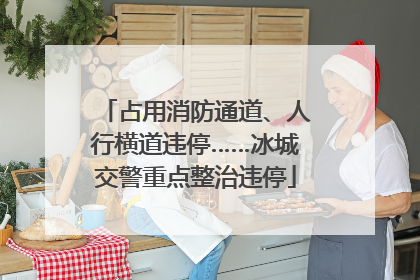 占用消防通道、人行横道违停……冰城交警重点整治违停